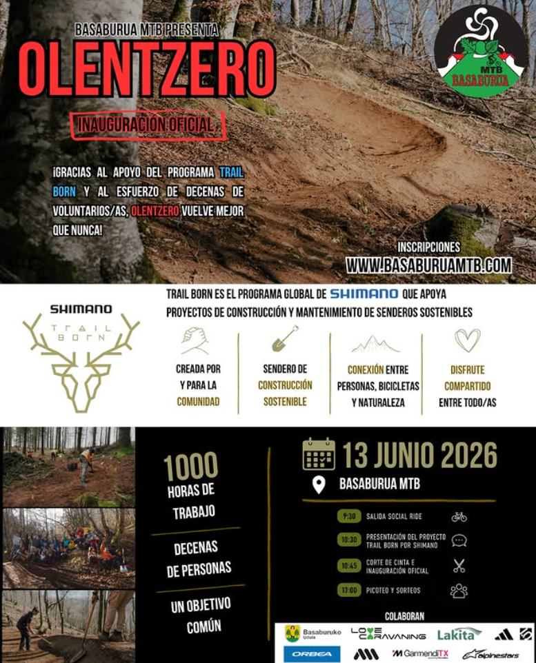 Inauguration officielle du trail Olentzero – Basaburua MTB 2026