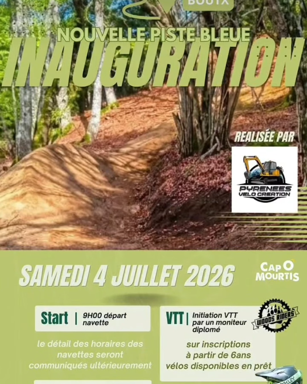 Inauguration des Wood's Lines – Nouvelle piste bleue au Mourtis (31)